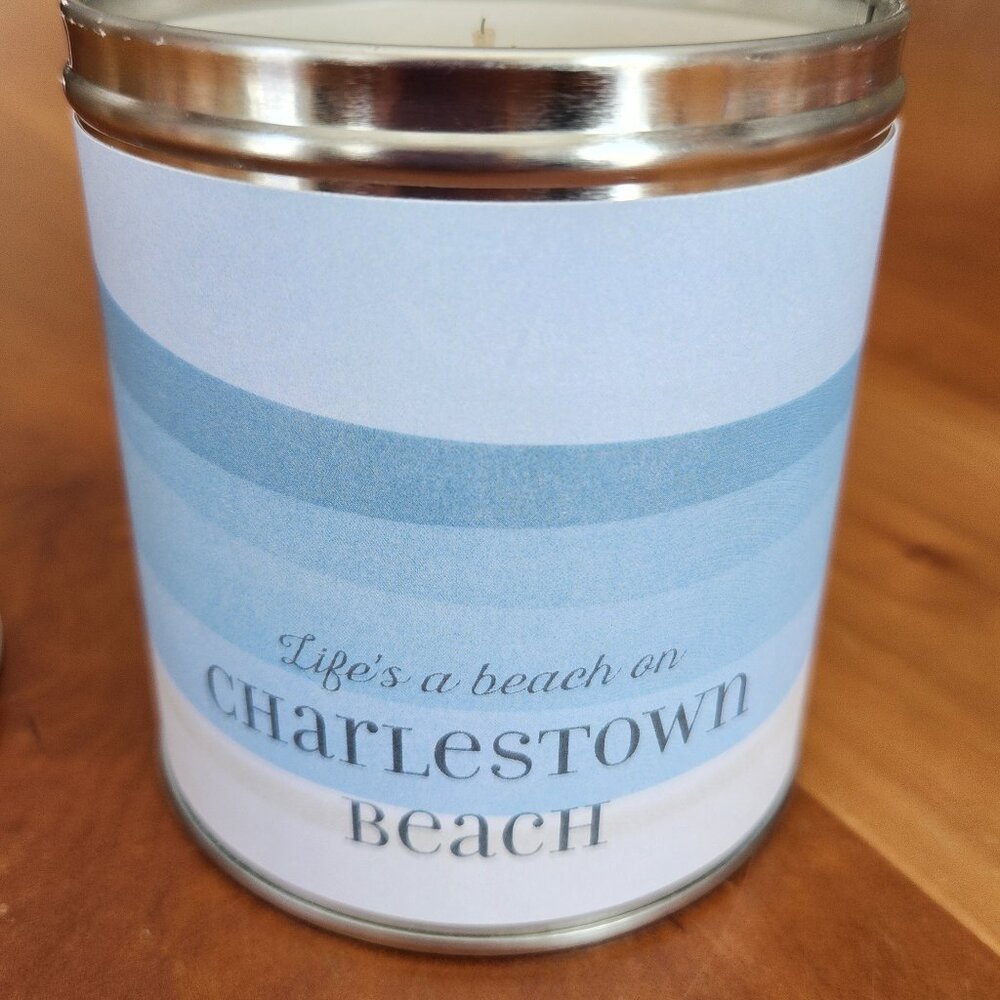 NWT Aunt Sadie’s x Kate Nelligan "Charlestown Beach" Ocean Scented Candle Tin